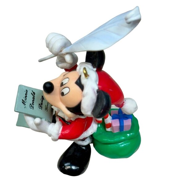 Enesco Mickey 1996 Unlimited Hanging‎ Ornament Tree-Rific Treasures Santa Mickey - Picture 8 of 11